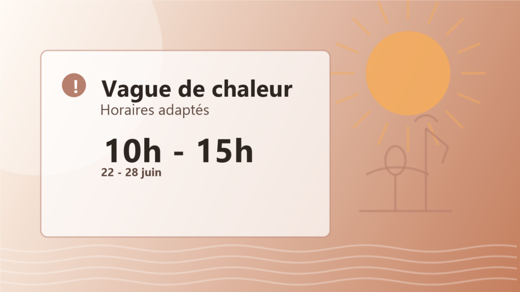 Illustration chaleur à Bruxelles pour les horaires adaptés de Brussels Dental